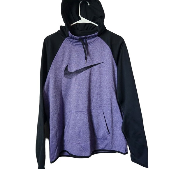 Nike Therma Fit‎ Purple Pull Over Hoodie Youth Size Large - Picture 1 of 6